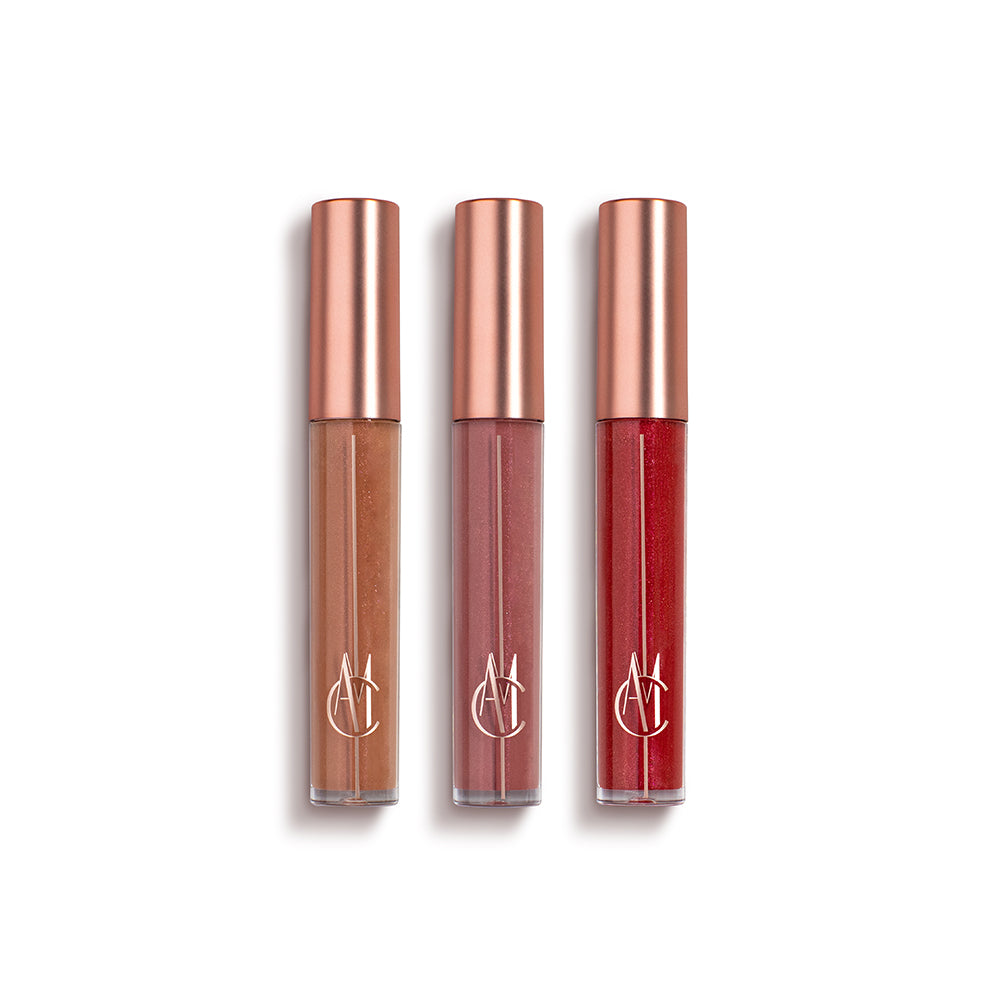 Nude, Pink, & Red 3 Shade Lip Gloss Bundle