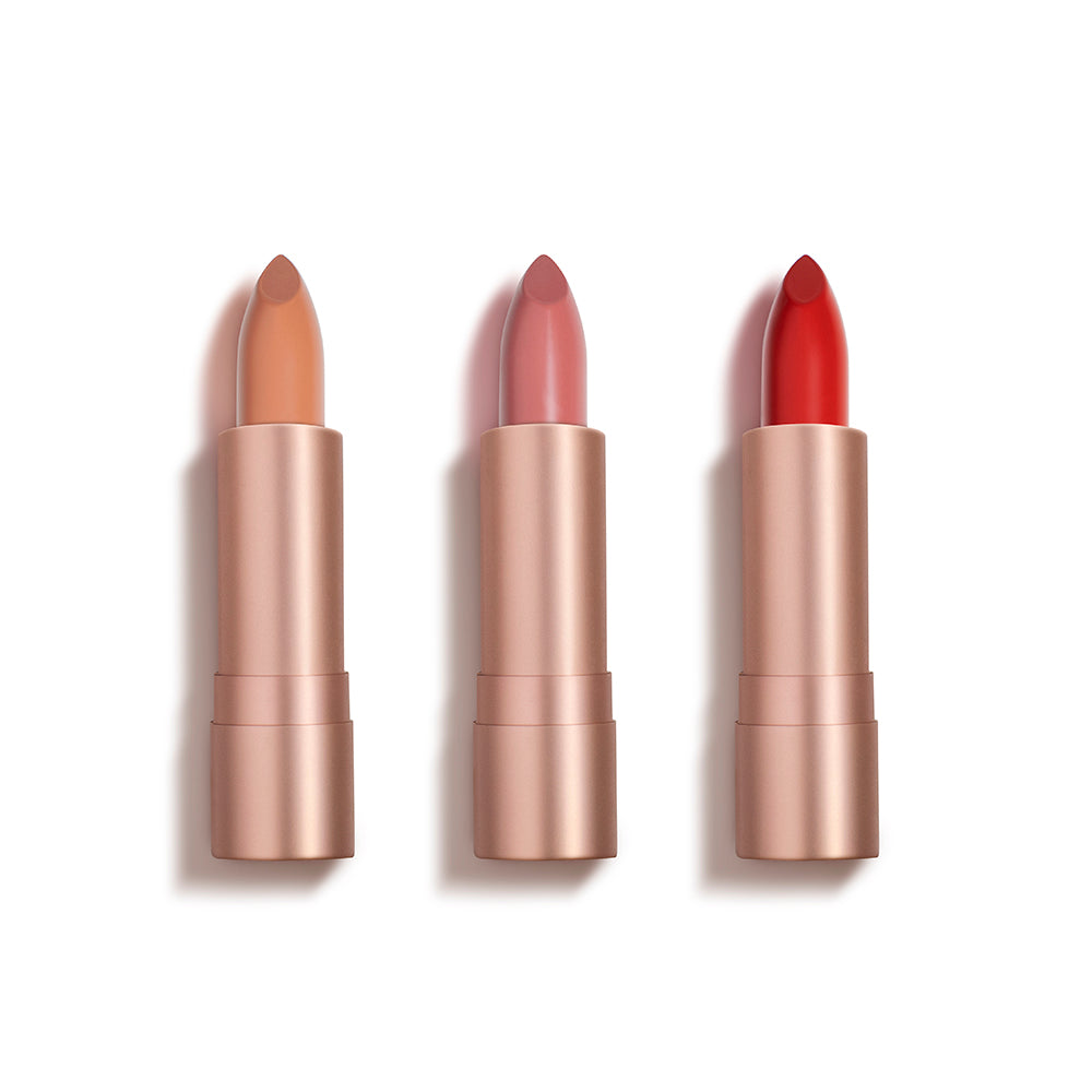 
                  
                    Nude, Pink & Red 3 Shade Lipstick Bundle
                  
                